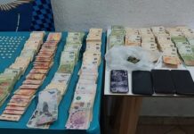 Fueron detenidos con drogas y suma millonaria en Samborombón