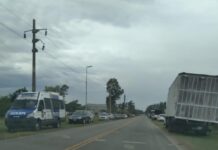 La Policía se encuentra este viernes realizando una serie de rastrillajes en la localidad de Brandsen, en el marco de la búsqueda de Lucas Escalante