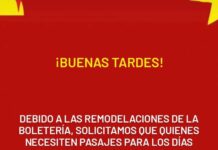 Comunicado de la empresa Unión Platense