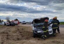 Fuerte choque en Ruta 29 dejó cuatro heridos