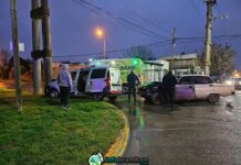 Una mujer herida tras un violento choque en Belgrano y Alberti
