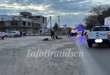 Choque en ruta 210 y San Martín: