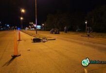 “Colisión en Ruta 215 y Castelli: Conductora de Motocicleta Hospitalizada”