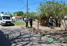 Principio de incendio en una vivienda de calle La Victoria