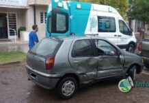 Accidente en el centro: una bebé fue trasladada al hospital
