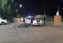 Grave accidente en Las Heras y Belgrano