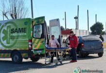 Accidente en 116 y Larrea: un menor fue trasladado al hospital
