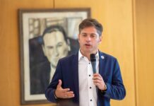Axel Kicillof encabezó el acto en San Vicente para conmemorar el fallecimiento de Perón