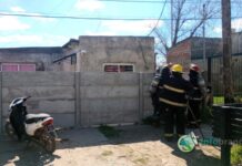 Se incendió una casa en el barrio Los Aromos