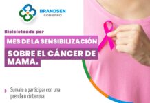Bicicleteada por el mes de la sensibilización sobre el cáncer de mama