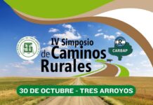 El miércoles 30 se realizará el IV Simposio de Caminos Rurales