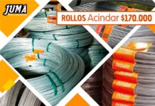 ¡Rollos de Acero en Juma & Cía!