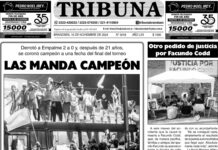 Semanario Tribuna. Tapa sábado 16 de noviembre de 2024