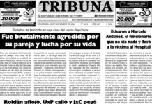 Semanario Tribuna. Tapa sábado 23 de noviembre de 2024