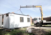 Llegaron dos aulas modulares a la Escuela Técnica