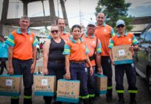 Brindis navideño junto a los trabajadores municipales