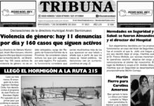 Semanario Tribuna. Tapa sábado 07 de diciembre de 2024
