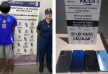 Aprehendieron a Gotita presunto autor del robo del local de telefonía celular