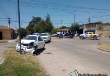 Colisión en el centro: una persona herida