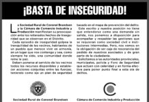 Preocupación en Brandsen: Exigen medidas urgentes ante la creciente inseguridad