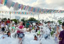 Corazón de Mandarina festejó la Fiesta de la Espuma