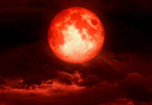 Así se vio la «luna de sangre»
