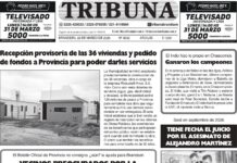 Semanario Tribuna. Tapa sábado 22 de marzo de 2025