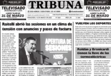 Semanario Tribuna. Tapa sábado 15 de marzo de 2025