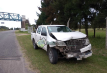 Accidente vehicular debajo del puente de La Trocha