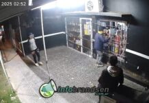 Como pirañas: jóvenes robaron en una fiambrería desde la ventana