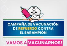Campaña de vacunación de refuerzo contra el sarampión