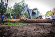 Obras en La Dolly y la Plaza Hipólito Yrigoyen