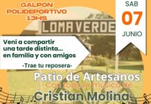 Tarde de artesanos y música en Loma Verde