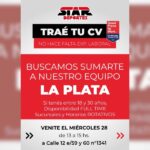 Oferta laboral: Star Deportes busca personal en sucursal de La Plata