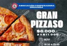 La Asociación Cooperadora de la E.E.S.T. N°1 realizará un pizzaso