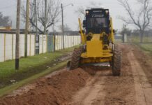 El municipio de Brandsen continúa con las obras de mejora en Las Mandarinas