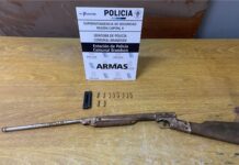 Allanaron a un jóven y encontraron un rifle y 10 municiones calibre 22mm