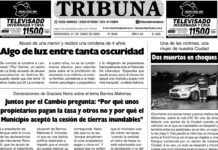 Semanario Tribuna – Tapa sábado 21 de junio de 2025
