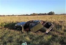 Violento accidente en la 215 entre dos vehículos