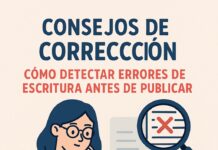 Consejos de corrección: Cómo detectar errores de escritura antes de publicar
