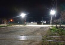 Nuevas luminarias led en el paso a nivel de calle Belgrano