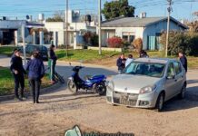 Choque en La Dolly: un herido