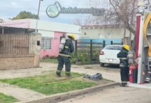 Controlaron un principio de incendio en una vivienda de calle Larrea