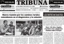 Semanario Tribuna – Tapa sábado 16 de agosto de 2025