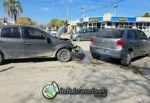 Fuerte choque en Mitre y Saavedra