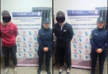 Dos hermanos fueron detenidos tras persecución policial