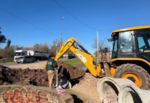 Se realizaron tareas de desagüe en La Dolly II, Las Acacias y Teniente Origone