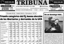 Semanario Tribuna – Tapa sábado 13 de septiembre de 2025
