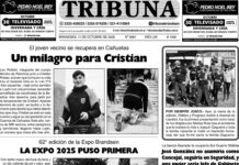 Semanario Tribuna – Tapa sábado 11 de octubre de 2025