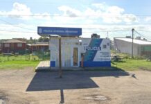 Se incendió el puesto policial de Las Acacias